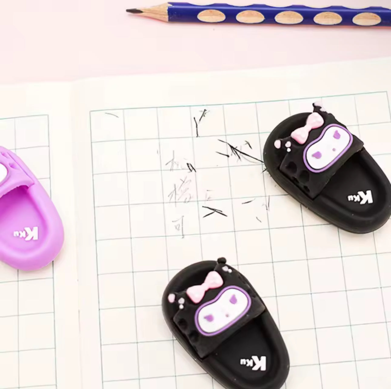 Kuromi Slipper Eraser