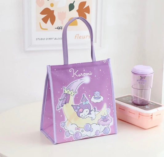 Kawaii Insulated Lunch Tote Bag – Cute Cartoon Design